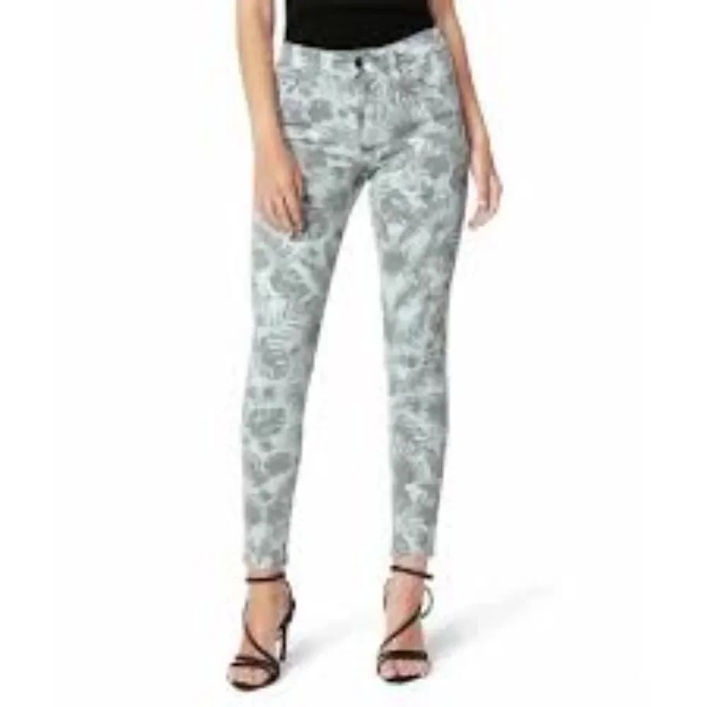 Joe's Jeans Sky Gray Tropical The Icon Crop NWT